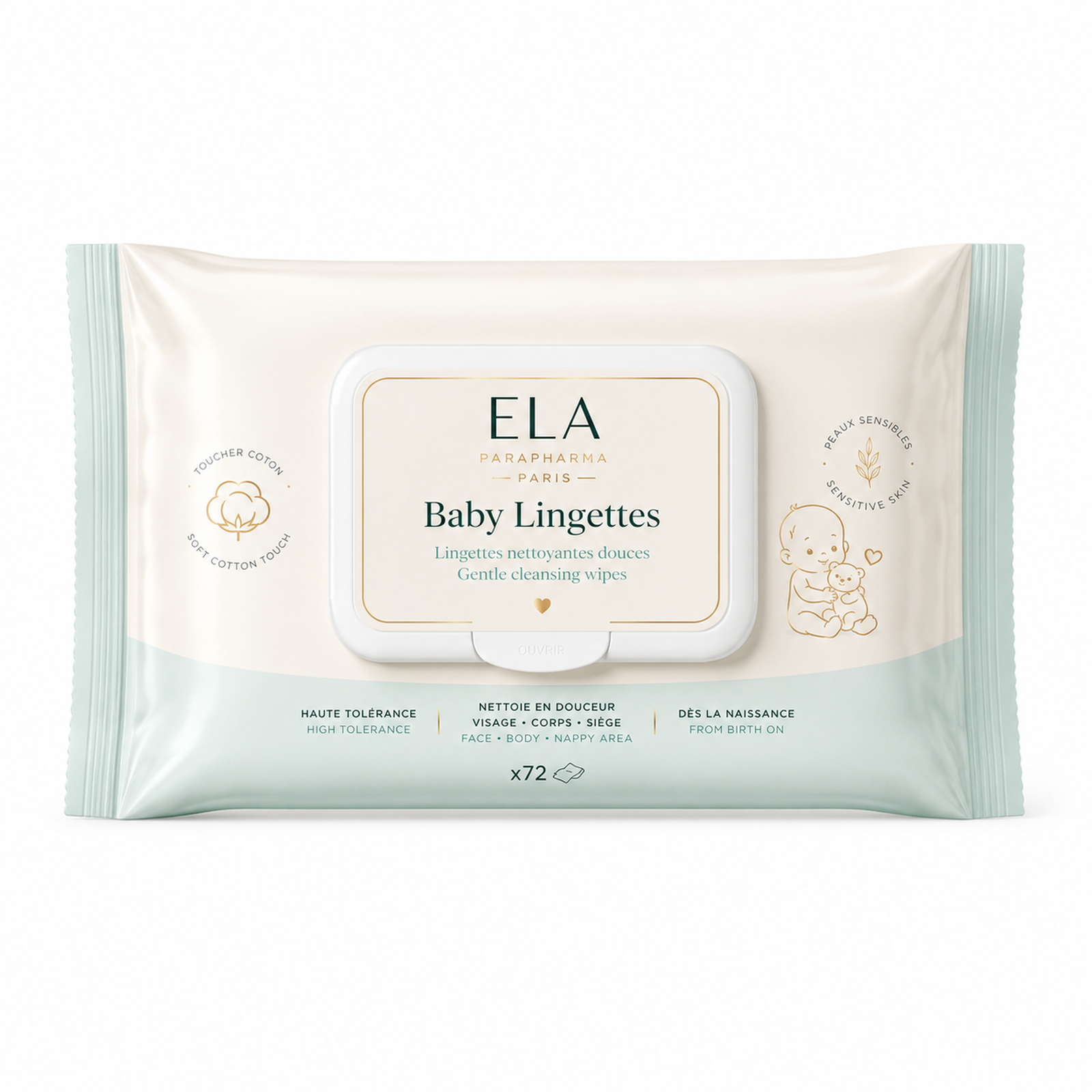 ELA Baby Lingettes Douces